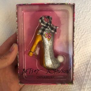 Betsey Johnson high heel ornament